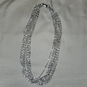 Vintage Celebrity Aluminum Necklace 16"